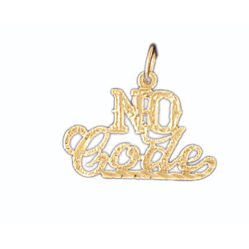 14K GOLD SAYING CHARM - NO CODE #10553