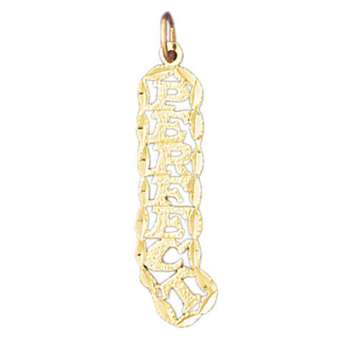 14K GOLD SAYING CHARM - PERFECT #10607