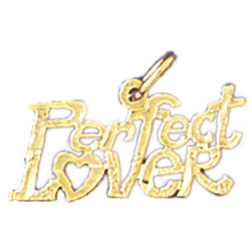 14K GOLD SAYING CHARM - PERFECT LOVER #10309