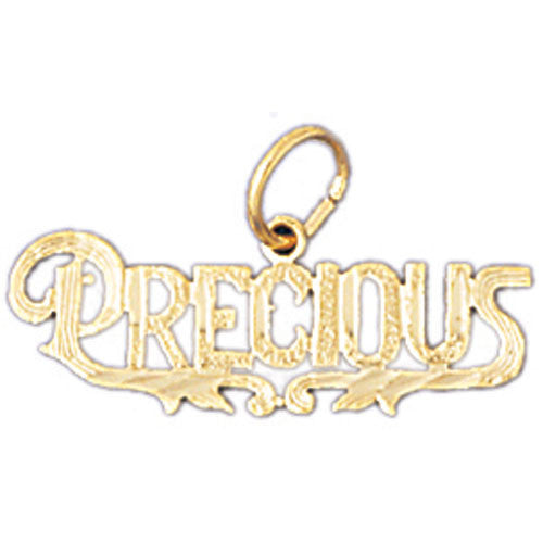 14K GOLD SAYING CHARM - PRCIOUS #10247