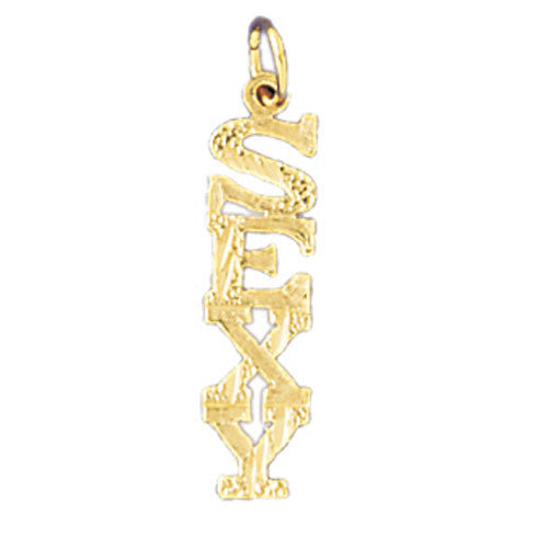 14K GOLD SAYING CHARM - SEXY #10601