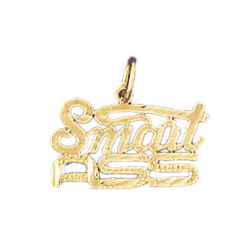 14K GOLD SAYING CHARM - SMART ASS #10638