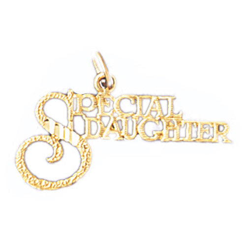 14K GOLD SAYING CHARM - SPECIAL DAUGHTER #9910