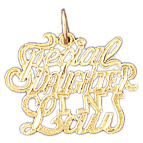 14K GOLD SAYING CHARM - SPECIAL DAUGHTER IN LAW #10484