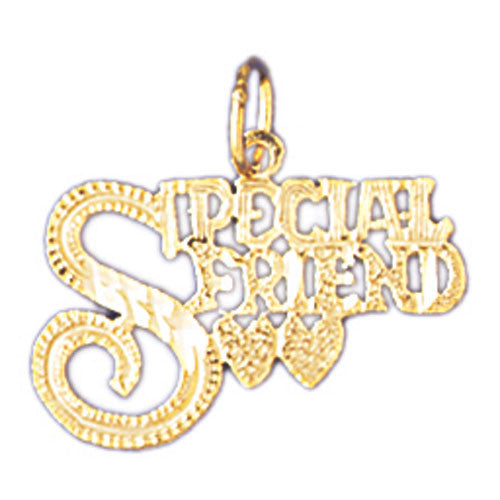 14K GOLD SAYING CHARM - SPECIAL FRIEND #10375