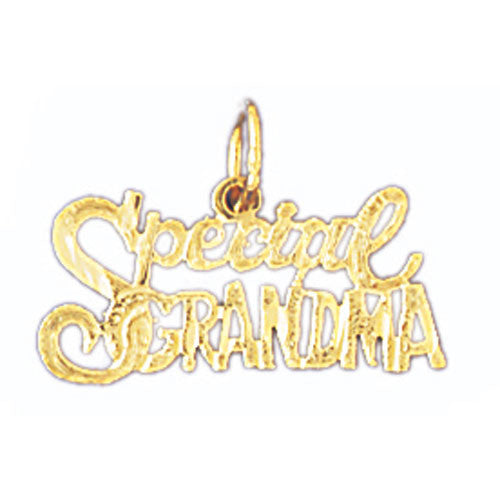 14K GOLD SAYING CHARM - SPECIAL GRANDMA #10008