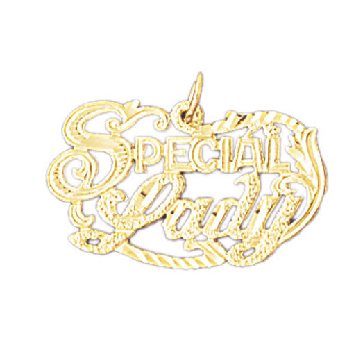 14K GOLD SAYING CHARM - SPECIAL LADY #10129