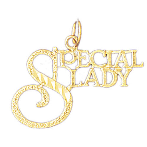 14K GOLD SAYING CHARM - SPECIAL LADY #10135