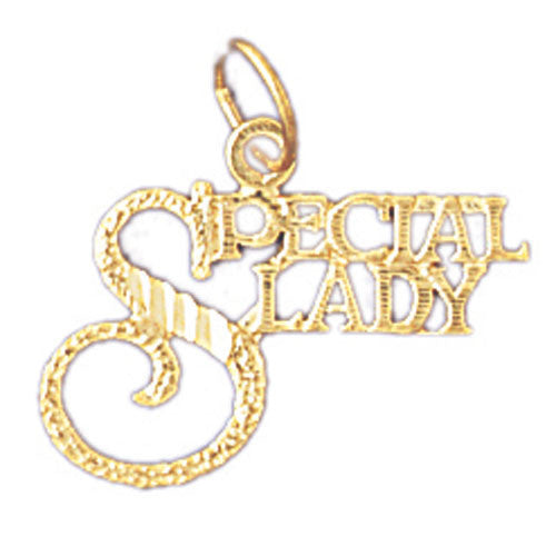 14K GOLD SAYING CHARM - SPECIAL LADY #10136