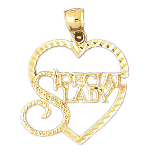 14K GOLD SAYING CHARM - SPECIAL LADY #10137