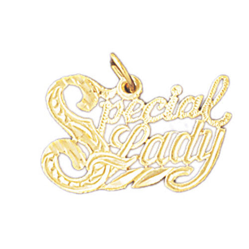 14K GOLD SAYING CHARM - SPECIAL LADY #10142