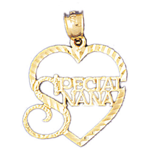 14K GOLD SAYING CHARM - SPECIAL NANA #10486