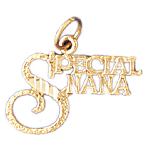 14K GOLD SAYING CHARM - SPECIAL NANA #10487