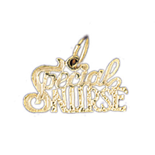 14K GOLD SAYING CHARM - SPECIAL NURSE #10723