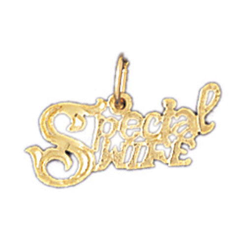 14K GOLD SAYING CHARM - SPECIAL WIFE #10088