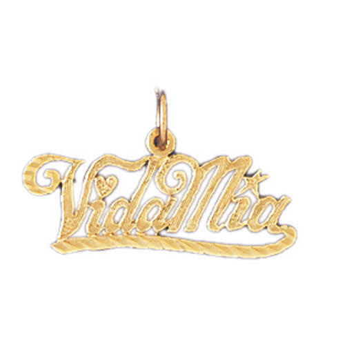 14K GOLD SAYING CHARM - VIDA MIA #10241