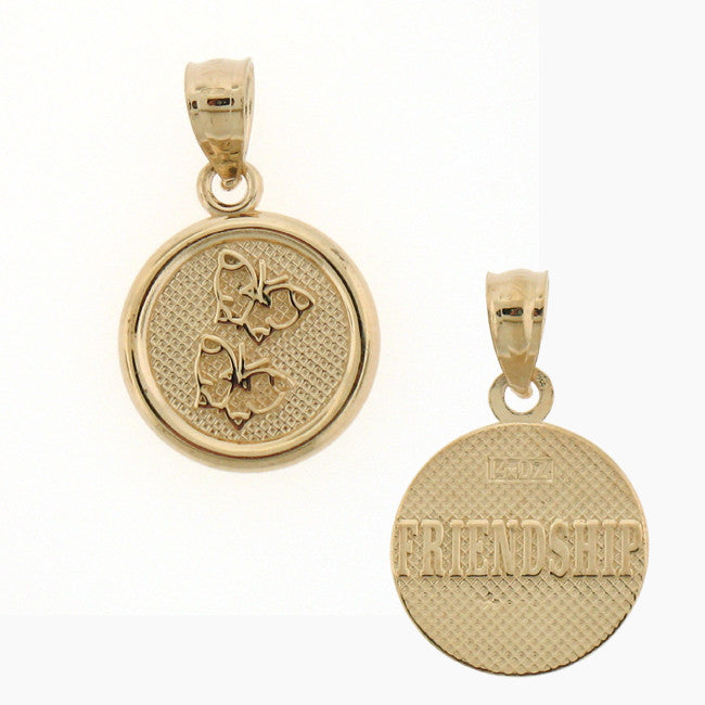 14K GOLD SEVEN WISHES CHARM - FRIENDSHIP #6484