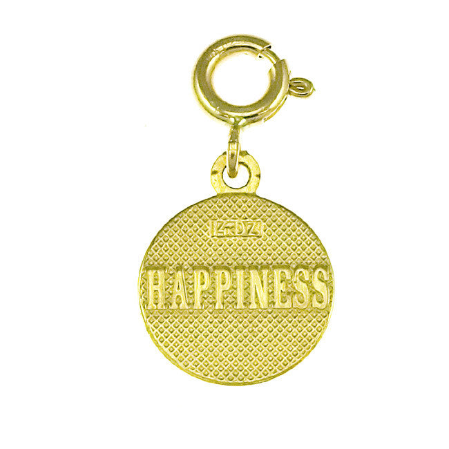 14K GOLD SEVEN WISHES CHARM - HAPPINESS #6487