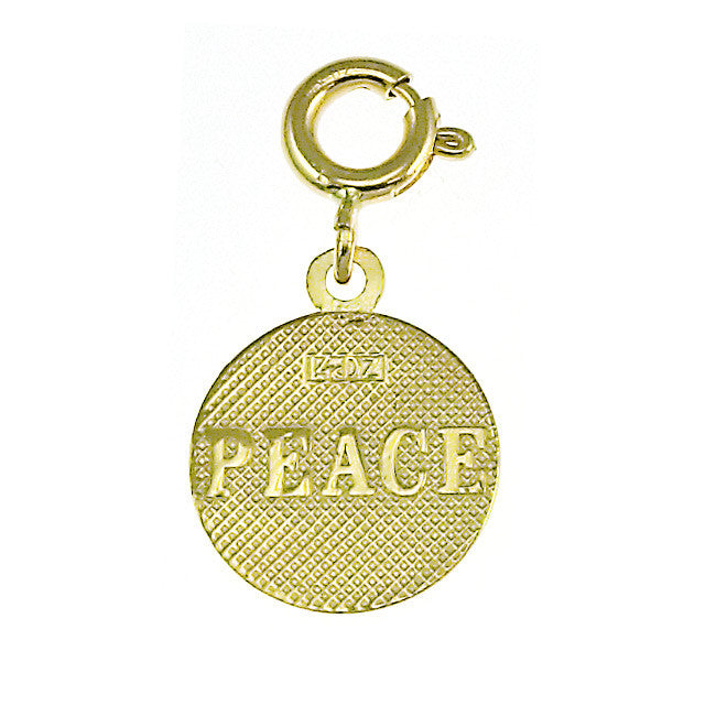 14K GOLD SEVEN WISHES CHARM - PEACE #6482