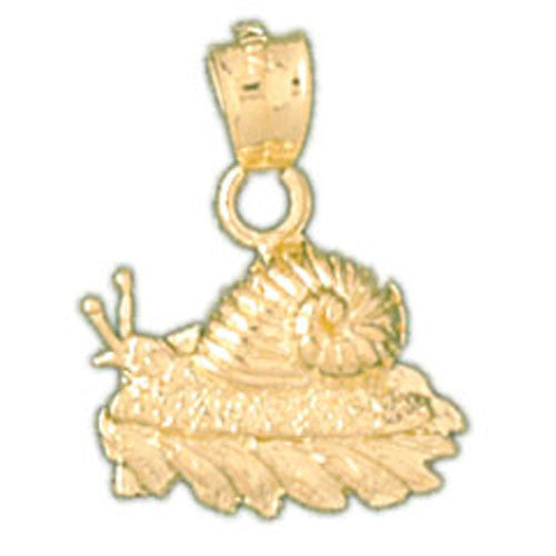 14K GOLD SNAIL CHARM #3184