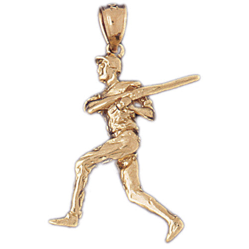 14K GOLD SPORT CHARM - BASEBALL # 3320