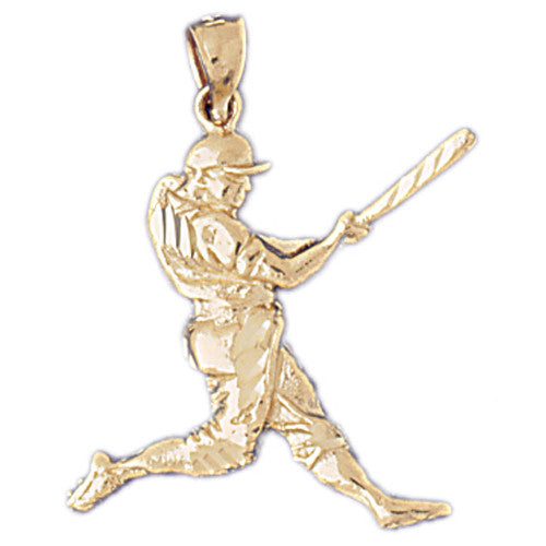 14K GOLD SPORT CHARM - BASEBALL # 3322