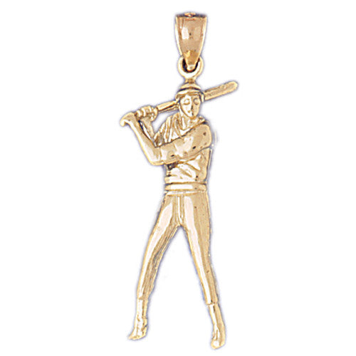 14K GOLD SPORT CHARM - BASEBALL # 3324