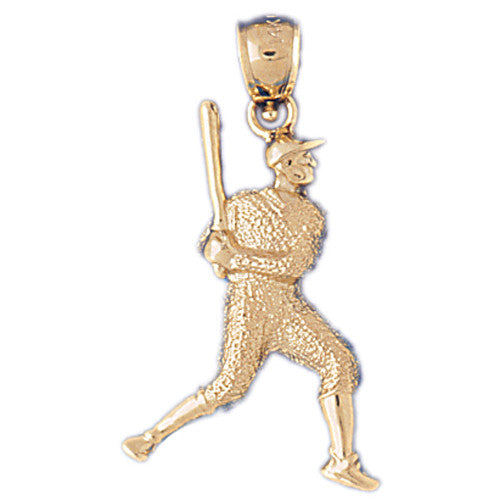 14K GOLD SPORT CHARM - BASEBALL # 3327