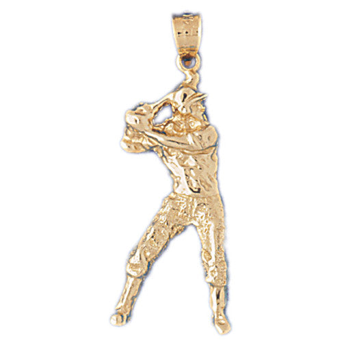 14K GOLD SPORT CHARM - BASEBALL # 3328