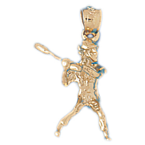 14K GOLD SPORT CHARM - BASEBALL # 3331