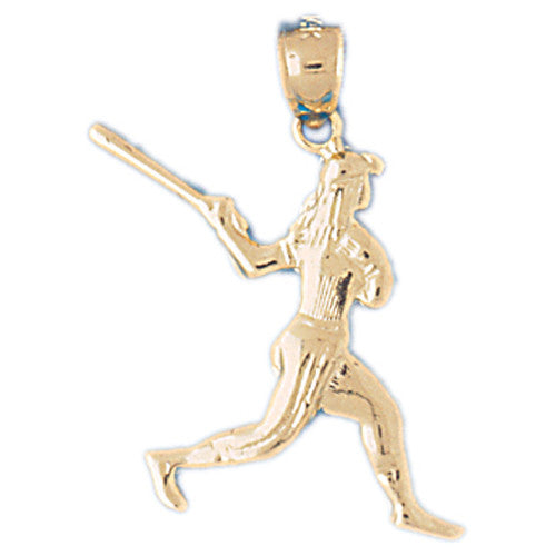 14K GOLD SPORT CHARM - BASEBALL # 3333