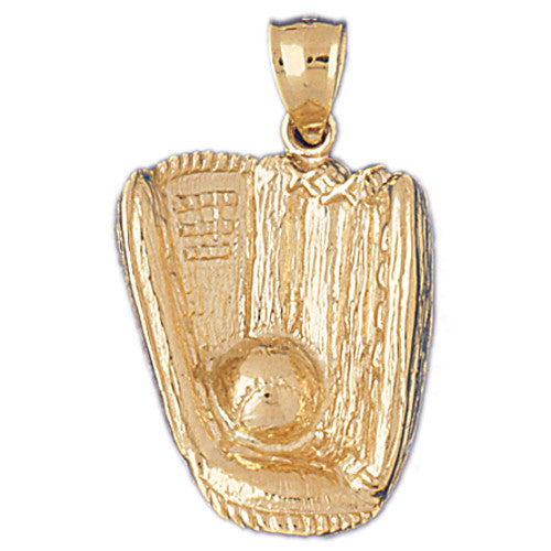 14K GOLD SPORT CHARM - BASEBALL # 3344