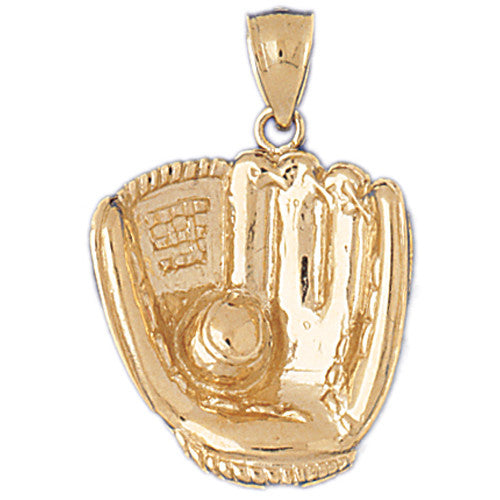 14K GOLD SPORT CHARM - BASEBALL # 3345