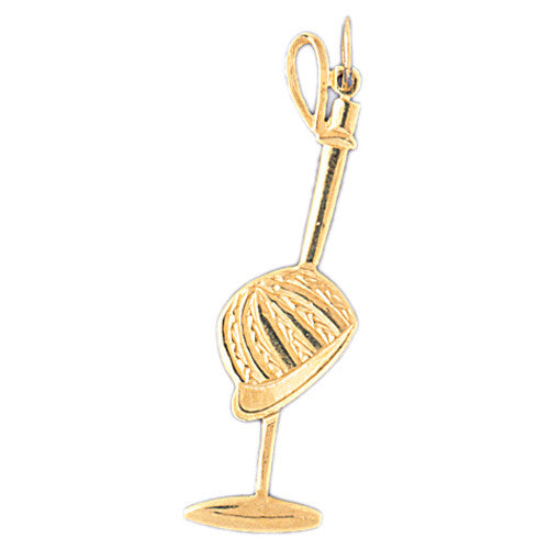 14K GOLD SPORT CHARM - BASEBALL # 3349