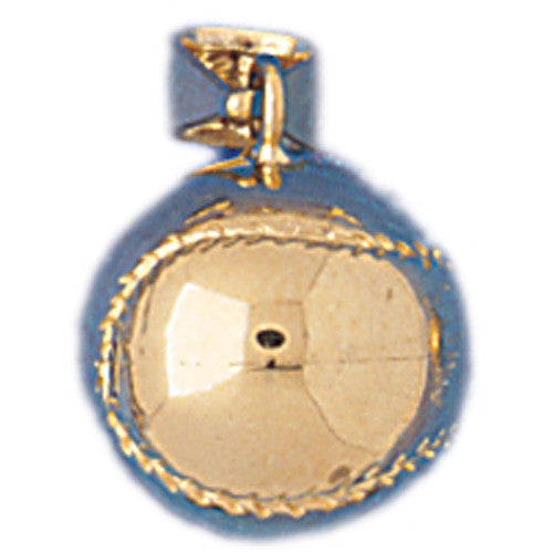 14K GOLD SPORT CHARM - BASEBALL # 3366