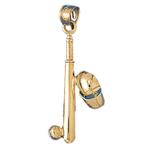 14K GOLD SPORT CHARM - BASEBALL #3705