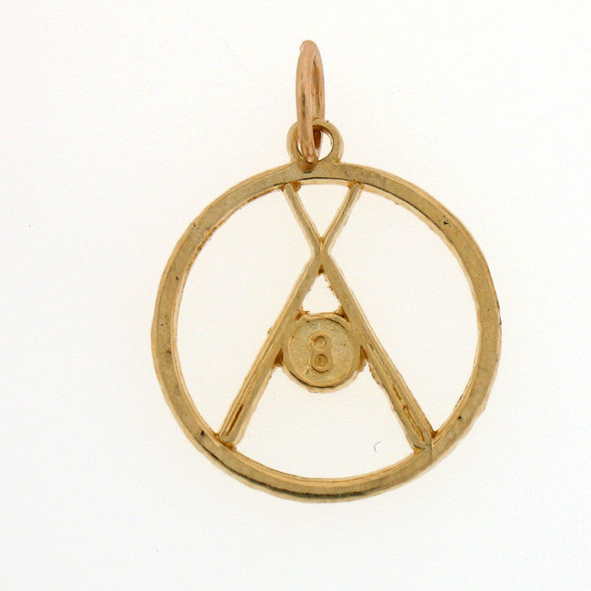 14K GOLD SPORT CHARM - BASEBALL #6327