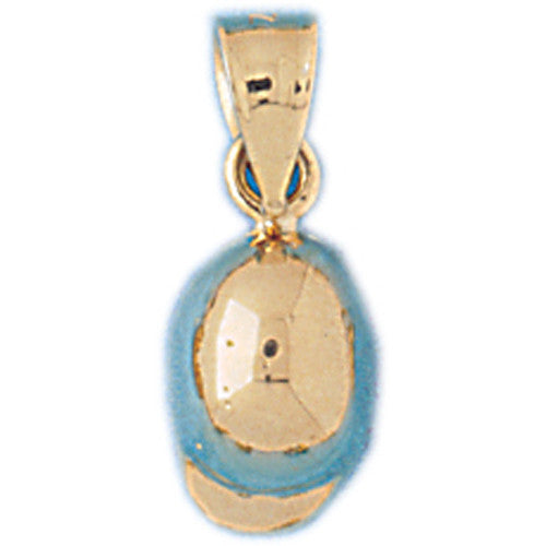 14K GOLD SPORT CHARM - BASEBALL HELMET # 3336