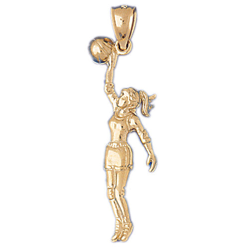14K GOLD SPORT CHARM - BASKETBALL # 3218