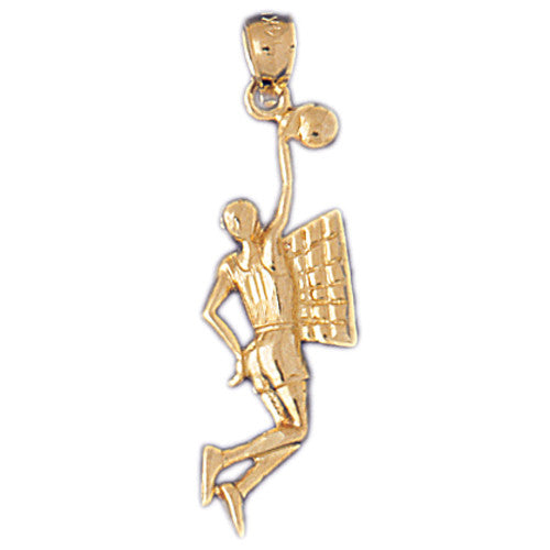 14K GOLD SPORT CHARM - BASKETBALL #3221