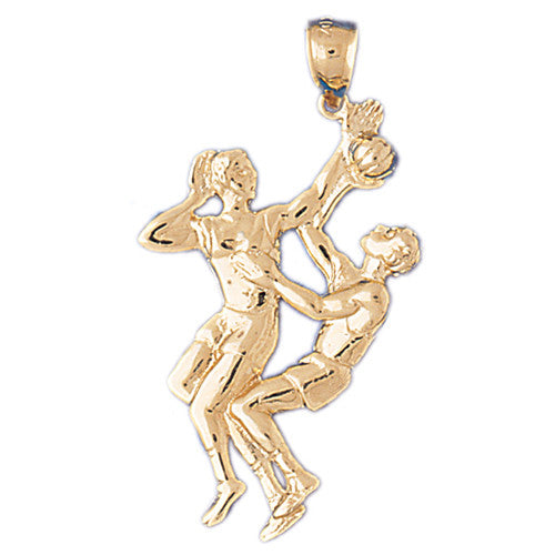 14K GOLD SPORT CHARM - BASKETBALL # 3223