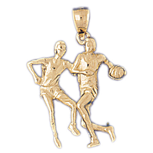 14K GOLD SPORT CHARM - BASKETBALL # 3226
