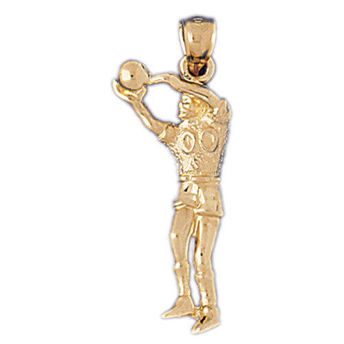 14K GOLD SPORT CHARM - BASKETBALL # 3227