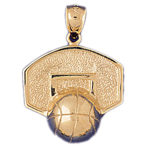 14K GOLD SPORT CHARM - BASKETBALL #3232