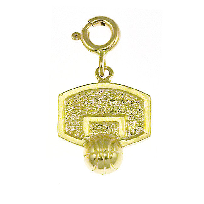 14K GOLD SPORT CHARM - BASKETBALL # 3233