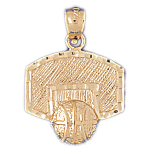 14K GOLD SPORT CHARM - BASKETBALL # 3234