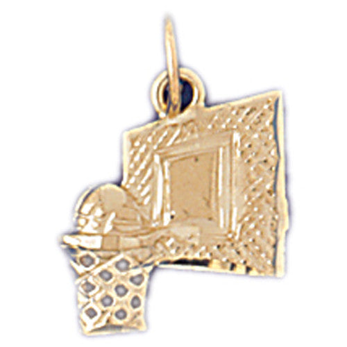 14K GOLD SPORT CHARM - BASKETBALL # 3235