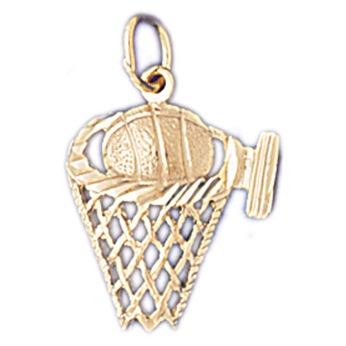 14K GOLD SPORT CHARM - BASKETBALL # 3236