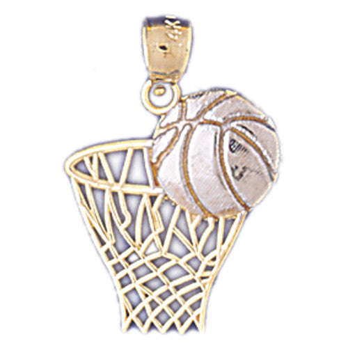 14K GOLD SPORT CHARM - BASKETBALL # 3238