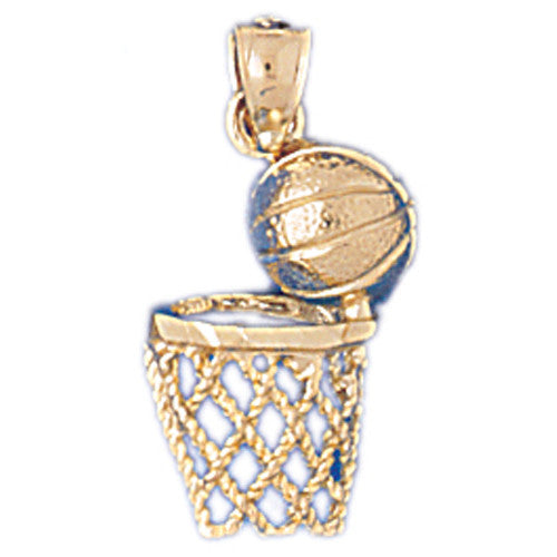 Gold basketball charms hot sale